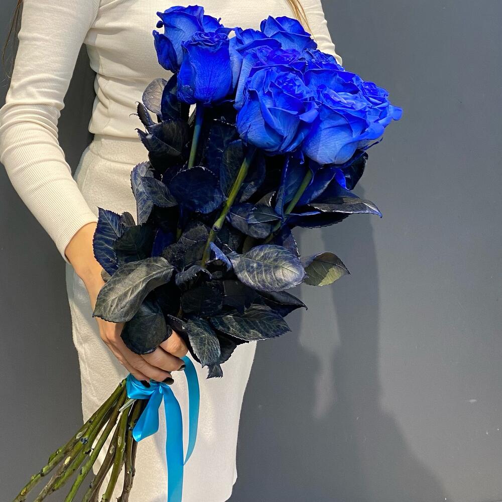 11 синих роз Эквадор